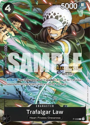 Trafalgar Law - P-038 (CS 2024 Event Pack) (P-038) - One Piece Promotion Cards Foil