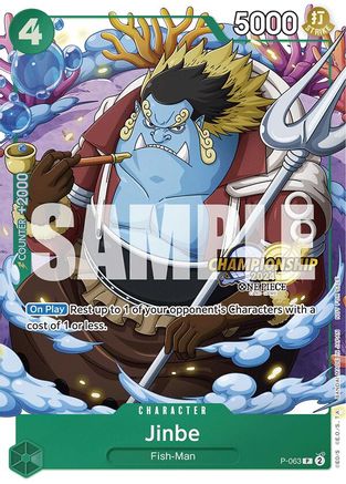 Jinbe (CS 2024 Event Pack) (P-063) - One Piece Promotion Cards Foil