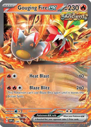 Gouging Fire ex - 144 144 - SV Scarlet & Violet Promo Cards Holofoil