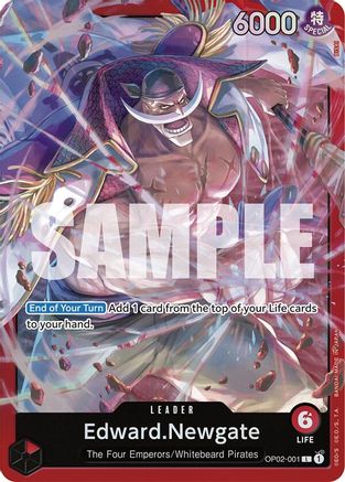 Edward.Newgate (OP02-001) (OP02-001) - Starter Deck 15: RED Edward.Newgate Foil