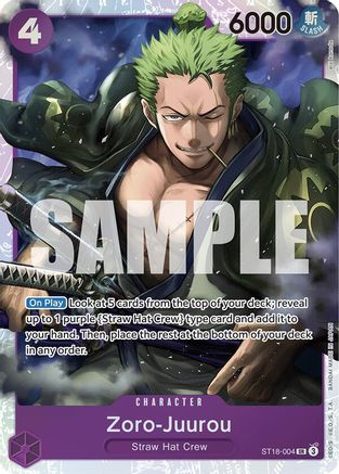 Zoro-Juurou (ST18-004) (ST18-004) - Starter Deck 18: PURPLE Monkey.D.Luffy Foil