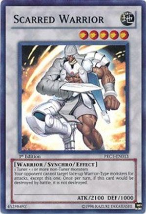 Scarred Warrior (PRC1-EN013) - 2012 Premium Collection Tin 1st Edition