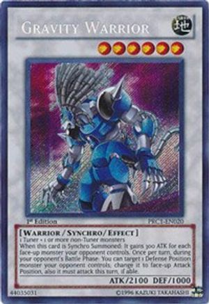 Gravity Warrior (PRC1-EN020) - 2012 Premium Collection Tin 1st Edition