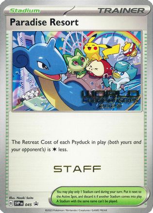 Paradise Resort - 045 (World Championships 2023) [Staff] 45 - SV Scarlet & Violet Promo Cards