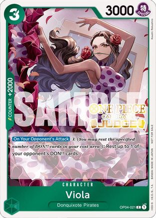 Viola (Judge Pack Vol. 4) (OP04-021) - One Piece Promotion Cards Foil