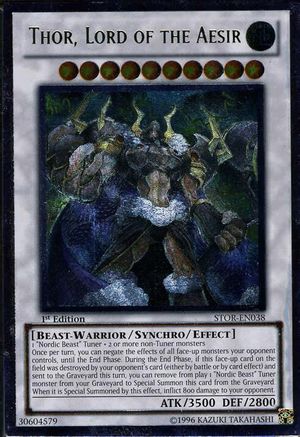 Thor, Lord of the Aesir (UTR) - STOR-EN038 - Storm of Ragnarok Unlimited