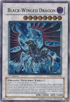 Black-Winged Dragon (UTR) (TSHD-EN040) - The Shining Darkness 1st Edition