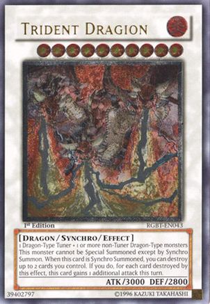 Trident Dragion (UTR) (RGBT-EN043) - Raging Battle 1st Edition