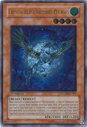 Crystal Beast Sapphire Pegasus (UTR) (FOTB-EN007) - Force of the Breaker Unlimited