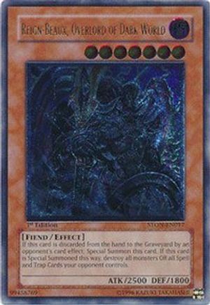 Reign-Beaux, Overlord of Dark World (UTR) (STON-EN017) - Strike of Neos 1st Edition