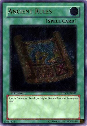 Ancient Rules (UTR) - STON-EN037 - Strike of Neos Unlimited