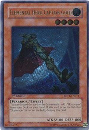 Elemental Hero Captain Gold (UTR) (FOTB-EN014) - Force of the Breaker 1st Edition