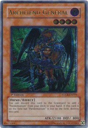 Archfiend General (UTR) (FOTB-EN019) - Force of the Breaker 1st Edition