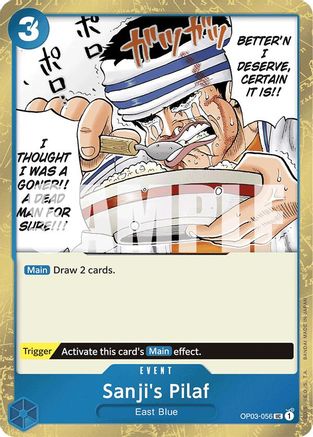 Sanji's Pilaf (Jolly Roger Foil) (OP03-056) - Premium Booster -The Best- Foil