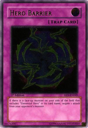 Hero Barrier (UTR) (EEN-EN049) - Elemental Energy 1st Edition