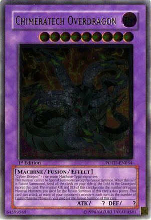 Chimeratech Overdragon (UTR) (POTD-EN034) - Power of the Duelist 1st Edition