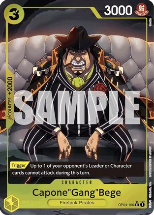 Capone"Gang"Bege (OP04-100) (Alternate Art) (OP04-100) - Premium Booster -The Best- Foil