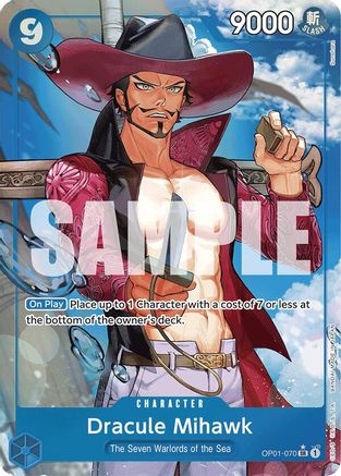 Dracule Mihawk (OP01-070) (Alternate Art) (OP01-070) - Premium Booster -The Best- Foil