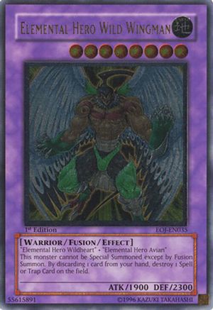 Elemental Hero Wild Wingman (UTR) (EOJ-EN035) - Enemy of Justice 1st Edition
