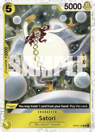 Satori (Jolly Roger Foil) (OP05-105) - Premium Booster -The Best- Foil