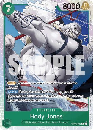 Hody Jones (Premium Foil) (OP06-035) - Premium Booster