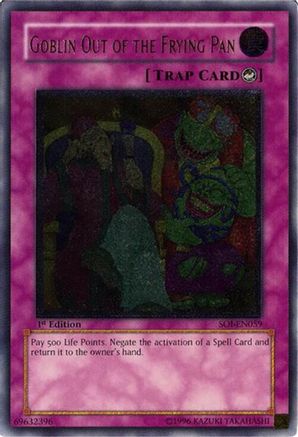 Goblin Out of the Frying Pan (UTR) (SOI-EN059) - Shadow of Infinity 1st Edition