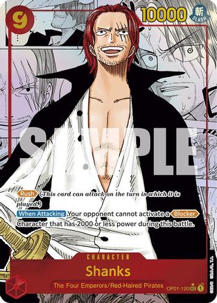 Shanks (Manga) (OP01-120) - Premium Booster -The Best- Foil