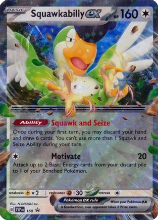 Squawkabilly ex - 160 160 - SV Scarlet & Violet Promo Cards Holofoil