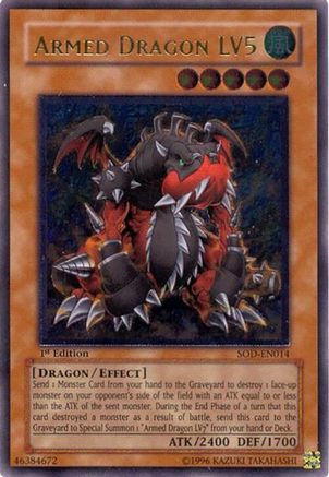 Armed Dragon LV5 (UTR) (SOD-EN014) - Soul of the Duelist 1st Edition