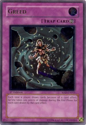 Greed (UTR) (SOD-EN055) - Soul of the Duelist Unlimited