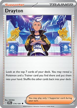 Drayton - 174/191 174 - SV08 Surging Sparks Reverse Holofoil