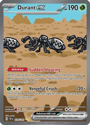 Durant ex - 236/191 236 - SV08 Surging Sparks Holofoil