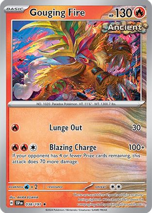 Gouging Fire 38 - SV08 Surging Sparks Holofoil