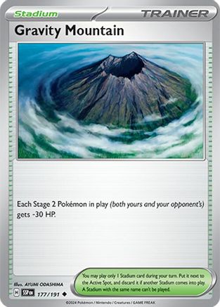 Gravity Mountain 177 - SV08 Surging Sparks Reverse Holofoil