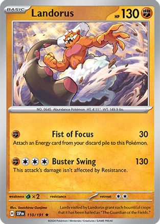 Landorus 110 - SV08 Surging Sparks Holofoil