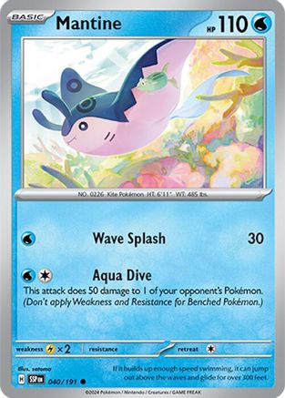 Mantine 40 - SV08 Surging Sparks Reverse Holofoil