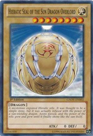 Hieratic Seal of the Sun Dragon Overlord (GAOV-EN002) - Galactic Overlord Unlimited
