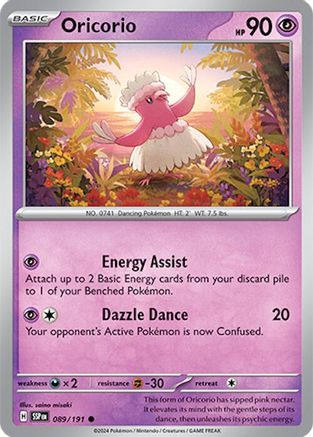 Oricorio 89 - SV08 Surging Sparks Reverse Holofoil