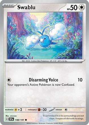 Swablu 148 - SV08 Surging Sparks Reverse Holofoil