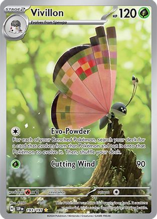 Vivillon - 193/191 193 - SV08 Surging Sparks Holofoil