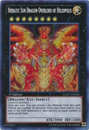 Hieratic Sun Dragon Overlord of Heliopolis (GAOV-EN048) - Galactic Overlord 1st Edition