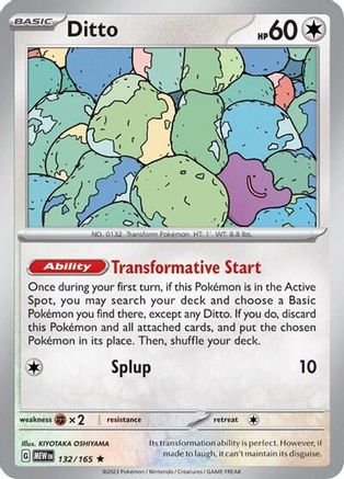 Ditto - 132/165 132 - Deck Exclusives