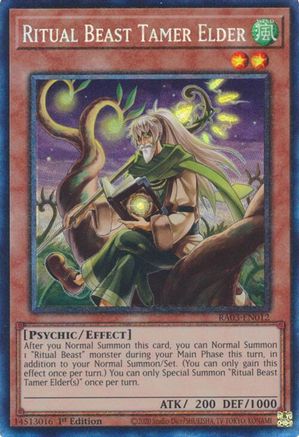 Ritual Beast Tamer Elder (PCR) (RA03-EN012) - Quarter Century Bonanza 1st Edition