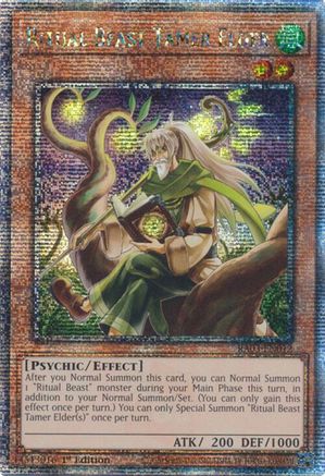 Ritual Beast Tamer Elder (Quarter Century Secret Rare) (RA03-EN012) - Quarter Century Bonanza 1st Edition