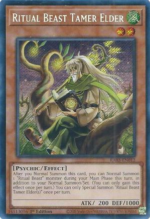 Ritual Beast Tamer Elder (Secret Rare) (RA03-EN012) - Quarter Century Bonanza 1st Edition