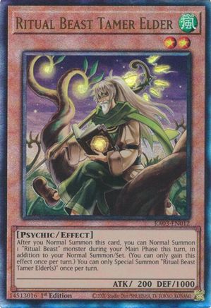 Ritual Beast Tamer Elder (PUR) (RA03-EN012) - Quarter Century Bonanza 1st Edition