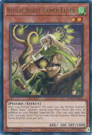 Ritual Beast Tamer Elder (UR) (RA03-EN012) - Quarter Century Bonanza 1st Edition