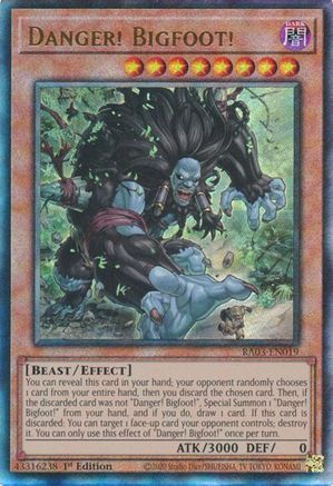 Danger! Bigfoot! (PUR) (RA03-EN019) - Quarter Century Bonanza 1st Edition