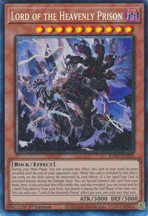 Lord of the Heavenly Prison (PCR) (RA03-EN029) - Quarter Century Bonanza 1st Edition