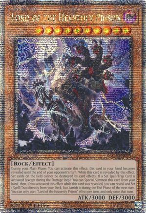 Lord of the Heavenly Prison (Quarter Century Secret Rare) (RA03-EN029) - Quarter Century Bonanza 1st Edition